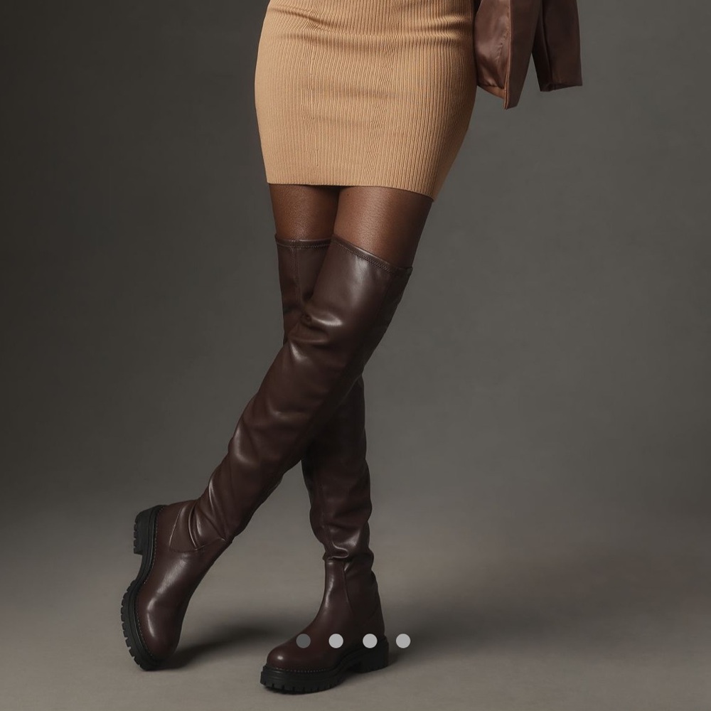 *Anthropologie Pilcro Over The Knee Combat Boots
